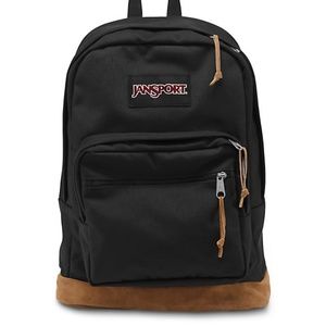 Black and Suede Jansport Backpack